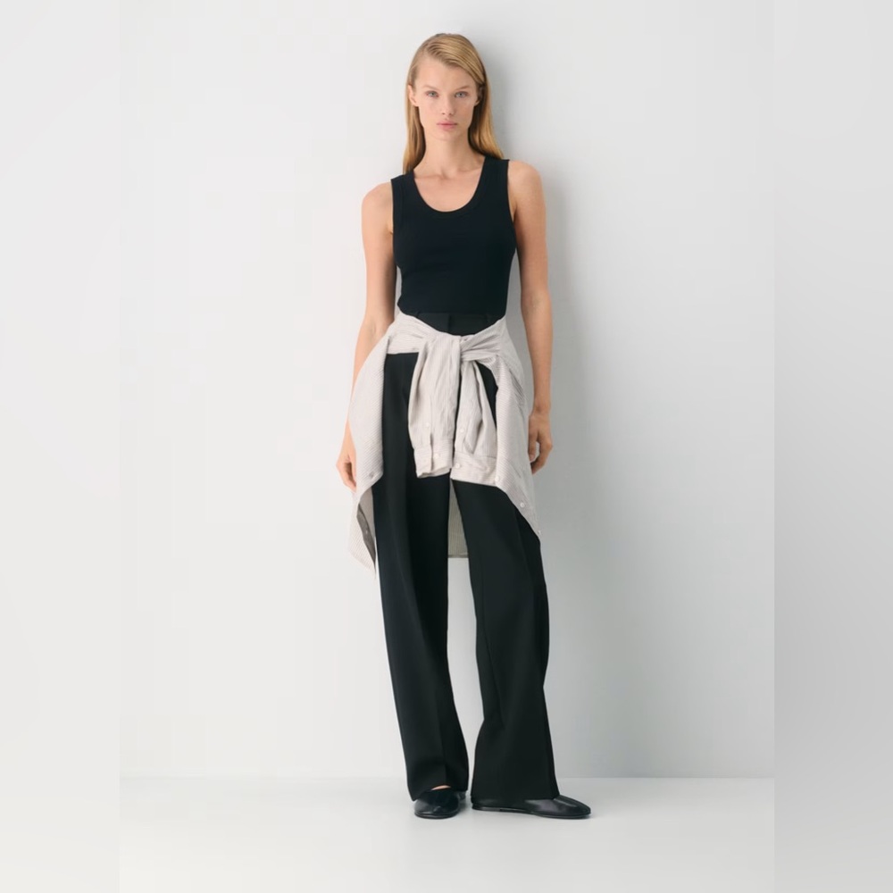 Aritzia The Effortless Pant™ - (Re)ssential Hi Rise Wide Leg Formal Office Sz 0